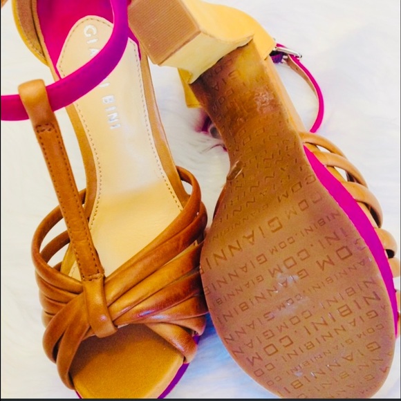 GIANNI BINI - LEATHER/SUEDE HEELS - Picture 4 of 5